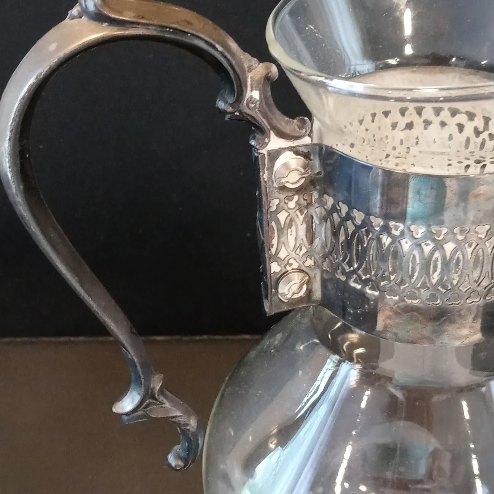Corning heat-proof beverage container metal handle pretty design